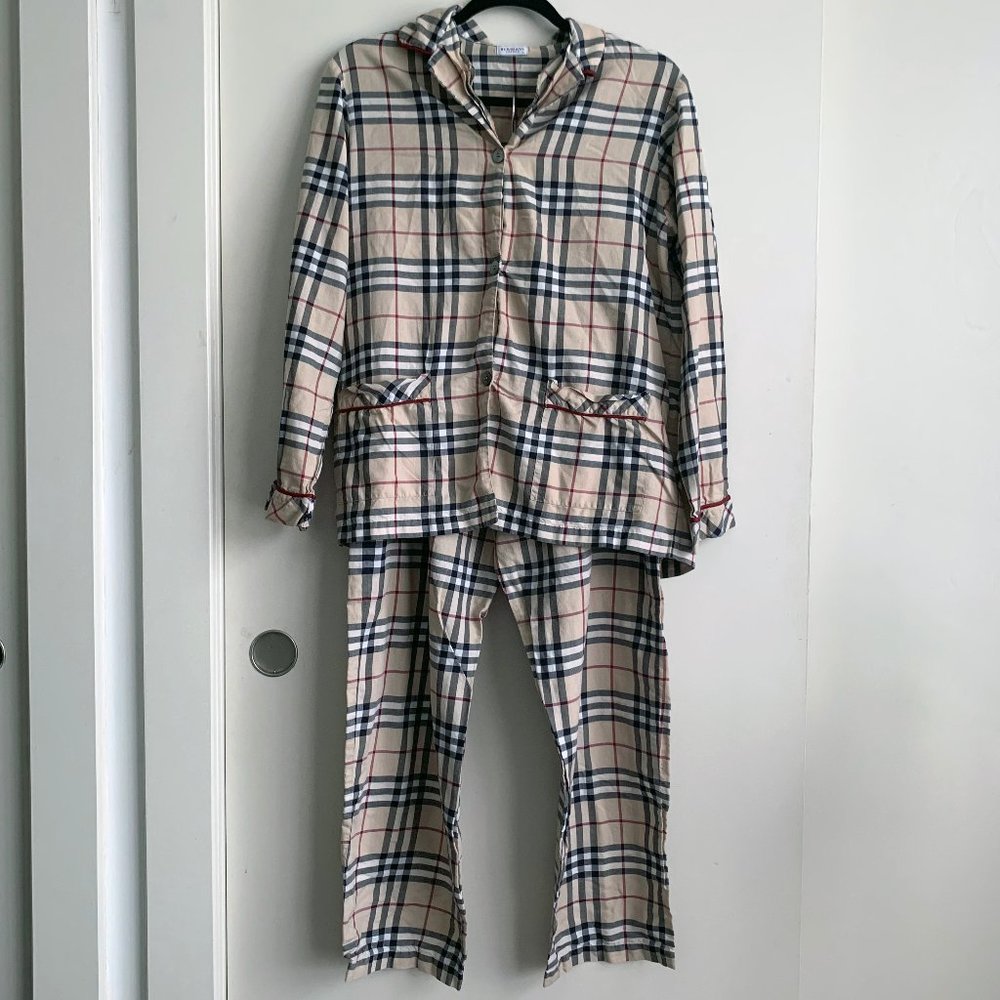 BURBERRY Check Pajama Set